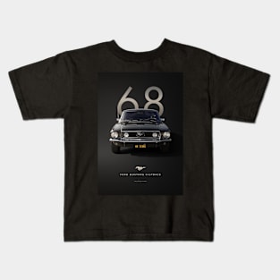 Ford Mustang Artwork '68' Kids T-Shirt